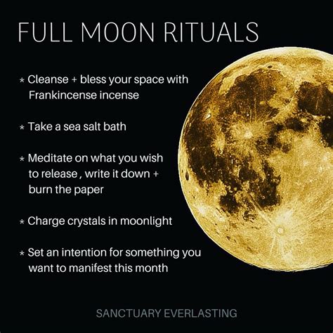 Wiccan rituals for full moon